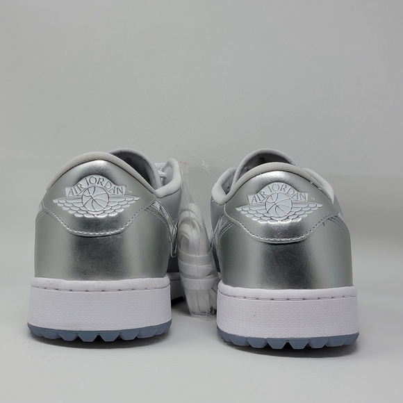 Nike Air Jordan 1 Low NRG Mens Size 16 Golf Shoes Metallic Silver FD6848-001 New - Picture 6 of 9